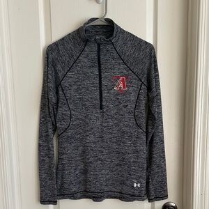 Under Armour Charcoal Heather Quarter-Zip Top